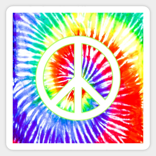 Tie Dyed Peace Sticker by JonHerrera